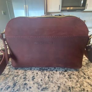 Portland leather Eclipse Crossbody purse in Merlot!